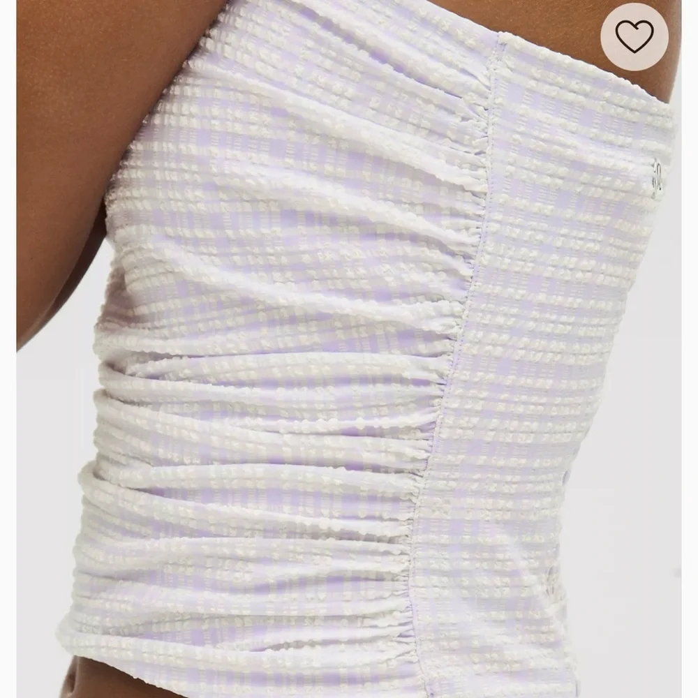 Lululemon Seersucker Check Strappy Tank Top XS/ NWT - Picture 2 of 6